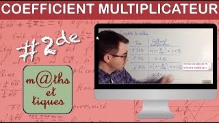 Calculer un coefficient multiplicateur taux dévolution  Seconde [upl. by Fokos302]