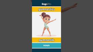 🇬🇧🇩🇰 gymnastics  gymnastik  vocabulary builder  learn English  Lad os lære engelsk [upl. by Yrojram]