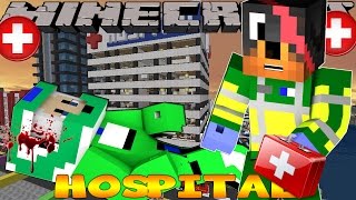 Minecraft Hospital  Donut the Dog Adventures  MOTORBIKE CRASH [upl. by Nnaylloh]