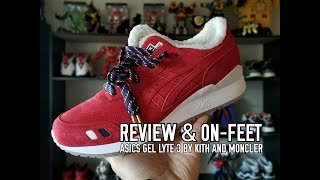 REVIEW amp ONFEET Asics Gel Lyte 3 III by Kith and Moncler  Kinetic Collections [upl. by Scrivenor151]