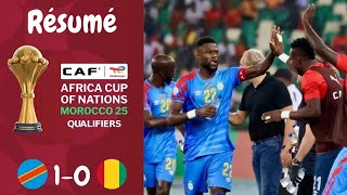 Résumé RD Congo VS Guinée  Qualification Can 2025 Journée 1 [upl. by Kapoor]