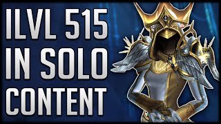 How To Gear Up ILVL 515 ALL BY YOURSELF  No Difficult Content Needed [upl. by Chet]