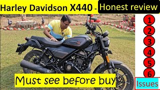 Honest Review after first service  must see before buy  Harley davidson X440 [upl. by Yelrah]