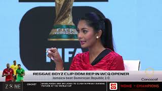 Reggae Boyz clip Dom Rep in WCQ opener  SportsMax Zone [upl. by Annyl]