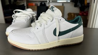 Air Jordan 1 Low Oxidized Green on Feet Review [upl. by Yerot]