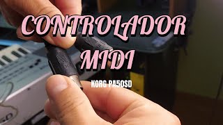 UTILIZANDO CABLE MIDI CON ARRANGER KORG PA50SD PARA TOCAR EN KONTAKT [upl. by Enninaej]