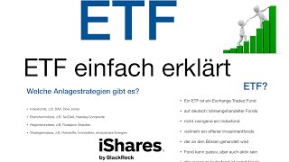 ETF  Der Exchange Traded Fund einfach erklärt  Finanztipp ETF Investmentfond Tutorial Lernen [upl. by Yanehc682]