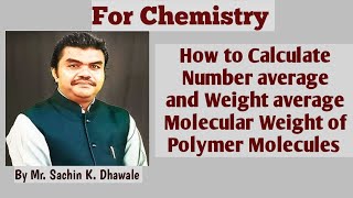 How to calculate Number average and Weight average molecular weight Polydispersity Index of polymer [upl. by Nerac]