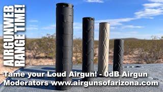 0dB Airgun Moderators  Loud Airgun Tame it with a Zero dB from Airguns of Arizona [upl. by Idnil]