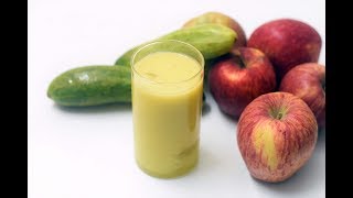 Cucumber Apple Juice Recipe  Juice for Weight Loss [upl. by Layman]