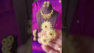 Pearl jewellery  Signature design of Bahawa Creation  Trending Bridal Jewelry short  7304659727 [upl. by Stoffel]