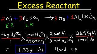 How To Find The Amount of Excess Reactant That Is Left Over  Chemistry [upl. by Asim]