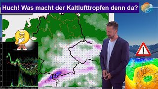 Ende der kurzen Wärme windig amp Kaltlufttropfen mit Schnee Wettervorhersage 251101122024 [upl. by Cassi]