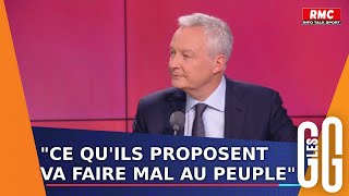 quotCe que le Nouveau Front populaire propose va faire mal au peuplequot  Bruno Le Maire est face aux GG [upl. by Benilda633]