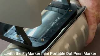 Using the FlyMarker mini Portable Dot Peen Marker to Prevent Catalytic Converter Theft MVCPA Recap [upl. by Naynek63]