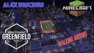 Greenfield MC  Aimlessly walking around the most detailed city in Minecraft [upl. by Baily]