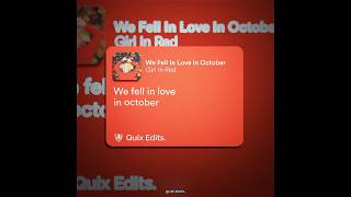 We Fell In Love In October  Typography  shortswefellinloveinoctober [upl. by Haimarej]