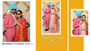 Jagmeet Singh amp Princy Rani  Wedding Ceremony Live [upl. by Nevah]