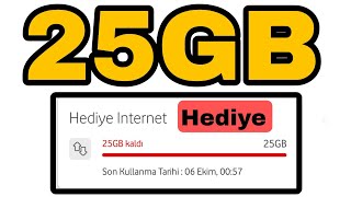 Vodafone Bedava İnternet 25 GB Hediye 😍😍 ArasTech [upl. by Brana]