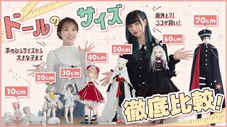 【ドール】意外と知らないサイズの特徴 10cm70cmサイズのドールを徹底比較してみた [upl. by Eidob625]