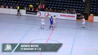 FC Bergedorf 85  TSV DUWO 08 Halbfinale Frauen Hallenmasters 2015  ELBKICKTV [upl. by Meekah]