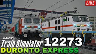 Non  Stop Journey in 12246 Howrah Duronto SWR Express • Indian Train Simulator Live • MSTS [upl. by Iek]