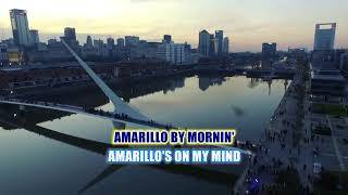 AMARILLO BY MORNING GEORGE STRAIT KARAOKE LYRIC NO VOCAL [upl. by Yenar]