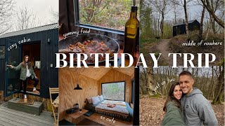 VLOG EARLY BIRTHDAY TRIP  a weekend in a cosy cabin 🏡 [upl. by Timus]