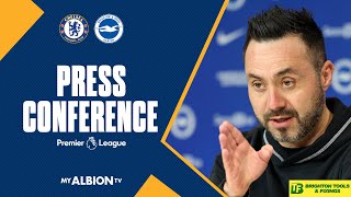 De Zerbi Chelsea Press Conference Passion Decisions and Mitoma Importance [upl. by Kalfas908]