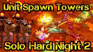 Only Unit Spawn Towers Solo Night 3 Hexscape Event Roblox Tower Defense Simulator [upl. by Watkin773]