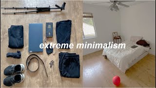 Everything I own as a extreme minimalist [upl. by Nodaj]