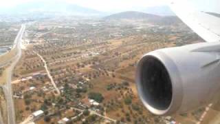 Boeing 767400 Landing in Athens [upl. by Wehtta]