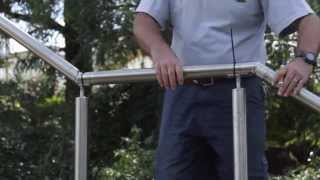 How to Install Stainless Steel Stair Handrails  DIY Professional Way [upl. by Eelnodnarb703]