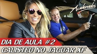 RUBENS BARRICHELLO ENSINA ADRIANE GALISTEU NO JAGUAR XF  DIA DE AULA 2  ACELERADOS [upl. by Mloc]