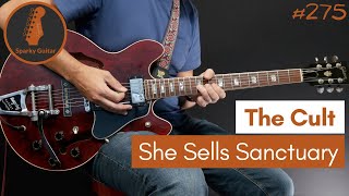 She Sells Sanctuary  The Cult Guitar Cover 275 [upl. by Islean122]