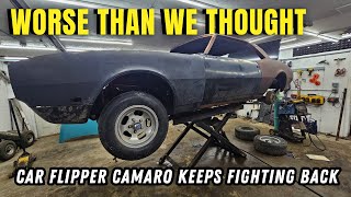 Car Flipper Clean Up  1968 Camaro Welding N Grinding [upl. by Dola]