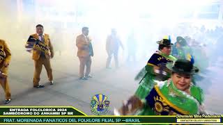 morenada fanaticos del folklore filial sp brasil 2024 [upl. by Otreblada]