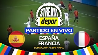 ESPAÑA VS FRANCIA EN VIVO  SEMIFINALES  EUROCOPA 2024 [upl. by Yellehs]