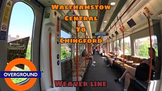 LONDON OVERGROUND JOURNEY  Walthamstow Central to Chingford  Weaver Line [upl. by Llesram]