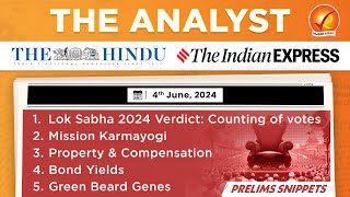 The Analyst 4th June 2024 Current Affairs Today  Vajiram and Ravi Daily Newspaper Analysis [upl. by Ardnasak]