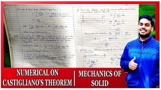 Numerical On Castiglianos Theorem  Energy Methods [upl. by Rapp]