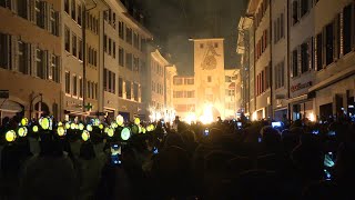 Sonne Schnee und Feuer  Fasnacht und Chienbäse Liestal 2023 [upl. by Anaujit215]