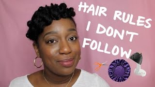 Natural Hair RULES I DONT Follow  No Moisturizing [upl. by Milak]