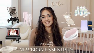 NEWBORN ESSENTIALS 2024  baby must haves 03 months first time mom 🤍 [upl. by Jacoba]