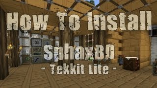 How To Install SphaxBD Texture Pack In Tekkit Lite [upl. by Ahsercul]