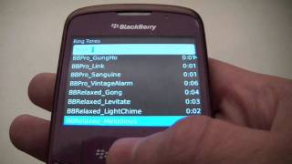 Blackberry Curve 8130 Ring Tones Review [upl. by Ergener]