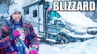 12 DAYS Surviving a Winter Snow Storm in Our Camper Van Alone RV Life [upl. by Kowalski]