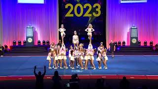 Woodlands Elite  Katy  Bombshells in Finals at The Cheerleading Worlds 2023 [upl. by Hinze]