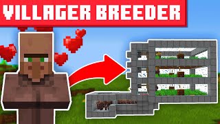 Minecraft Infinite Villager Breeder 121  BEST DESIGN [upl. by Dionis226]