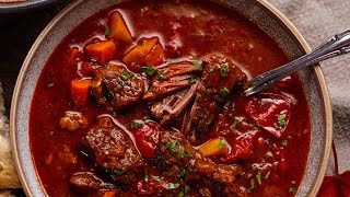 Hungarian Goulash beef stewsoup [upl. by Rochus]